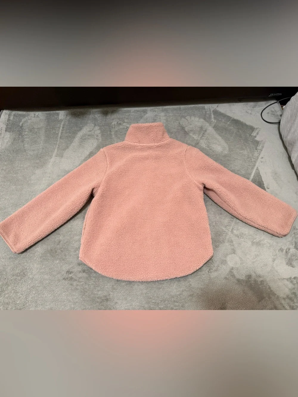 H&M Girl Dusty Pink Fleece Zip Jacket 6-8